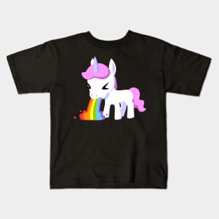 Rainbow Unicorn Vomit - Colorful Magic Unleashed Kids T-Shirt